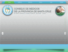 Tablet Screenshot of consejomedicosc.org.ar